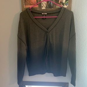 Black/grey ombre sweater